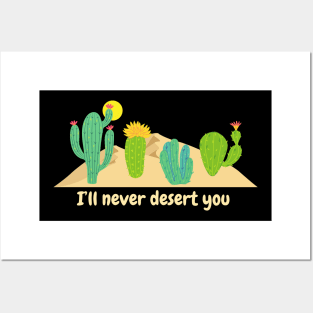 I’ll never desert you (dark background) Posters and Art